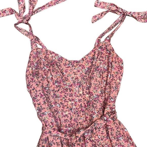 J. Crew Floral Midi Dress with Ruffle Hem - Picture 3 of 5